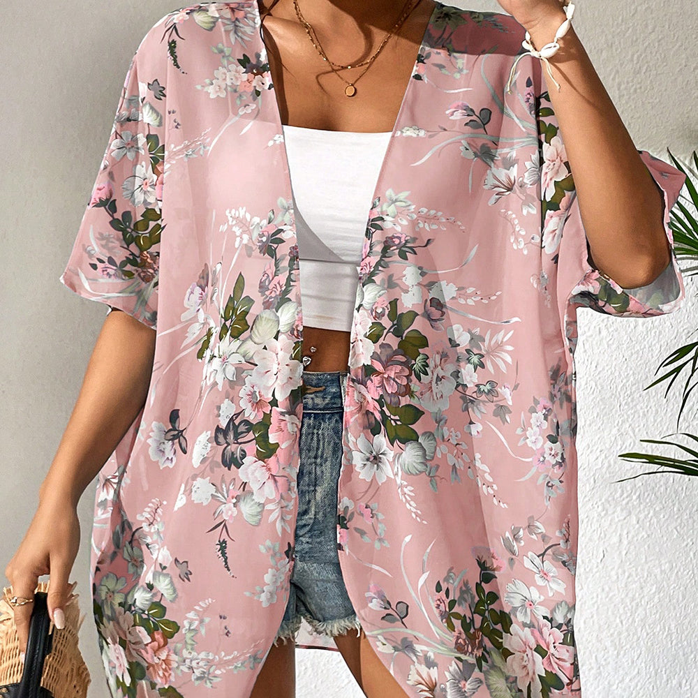 Cora™ | Bedruckter Strandkimono