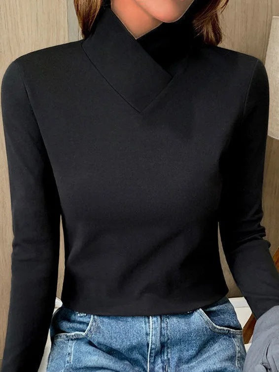 Veerle™ | Elegantes Top mit Asymmetrischem Kragen