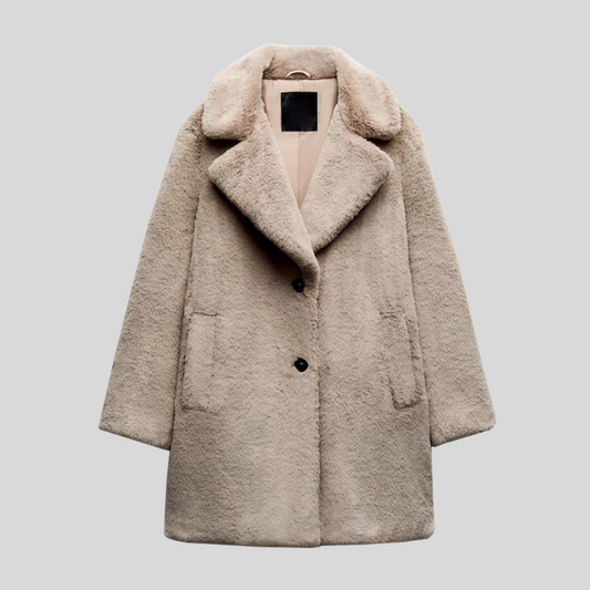 Vivienne™ | Trendige Teddyjacke mit Reißverschluss