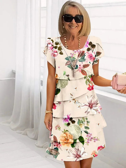 Isabel™ | Elegantes Maxi-Kleid mit Blumenprint