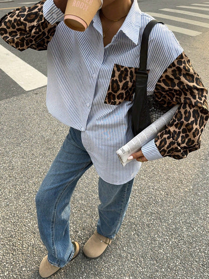 Lenora™ | Bluse mit Leeuwdetails – Opvallend, Casual & Streetstyle-klaar