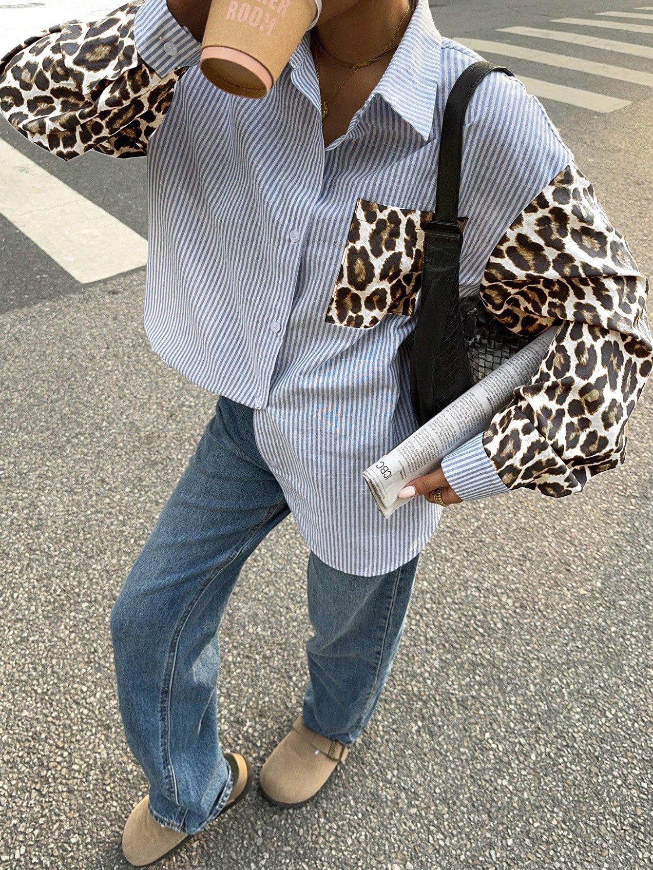 Lenora™ | Bluse mit Leeuwdetails – Opvallend, Casual & Streetstyle-klaar