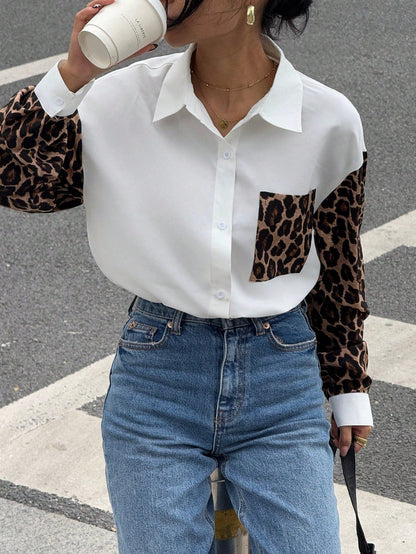 Lenora™ | Bluse mit Leeuwdetails – Opvallend, Casual & Streetstyle-klaar