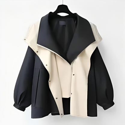 Leanne™ | Damen Regenjas mit Knopen
