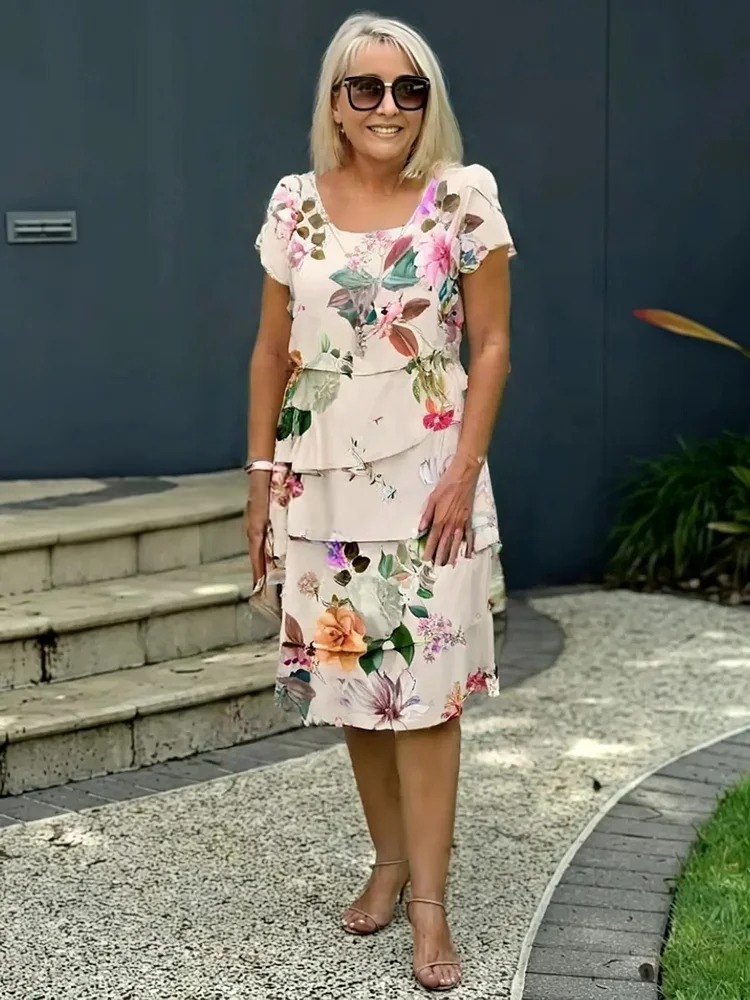Isabel™ | Elegantes Maxi-Kleid mit Blumenprint