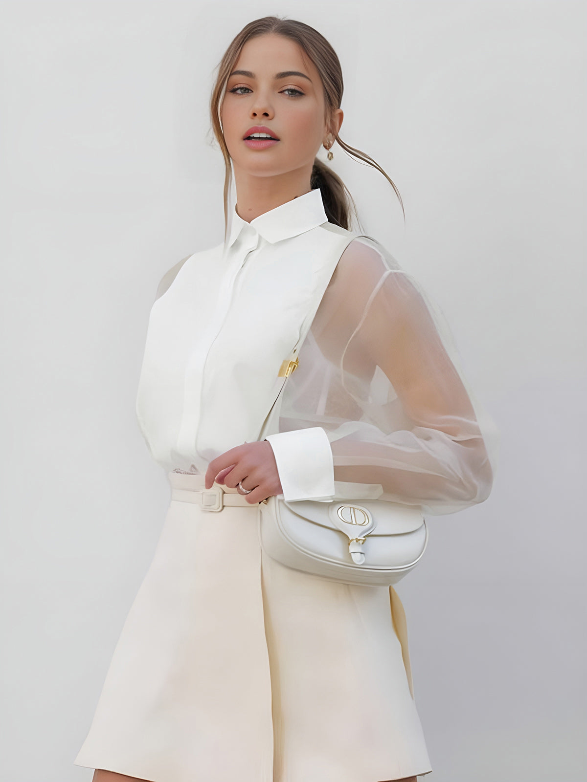 Viella™ | Bluse mit Transparenten Ärmeln