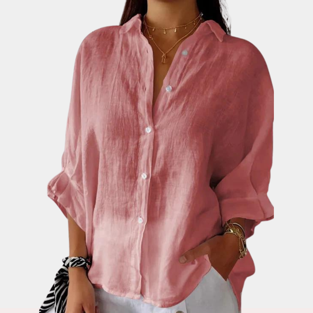 Deborah™ | Lässige Leinenbluse