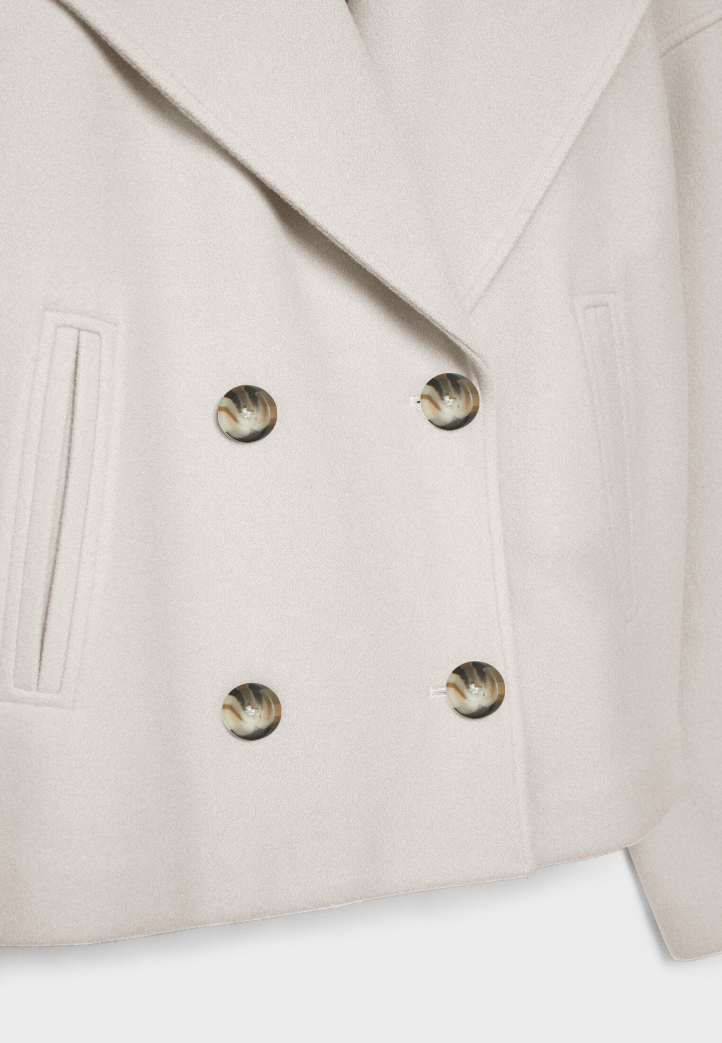 Elara™ | Chice kurze Jacke mit doppelreihiger Knopfleiste