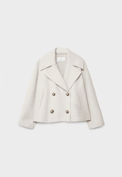 Elara™ | Chice kurze Jacke mit doppelreihiger Knopfleiste