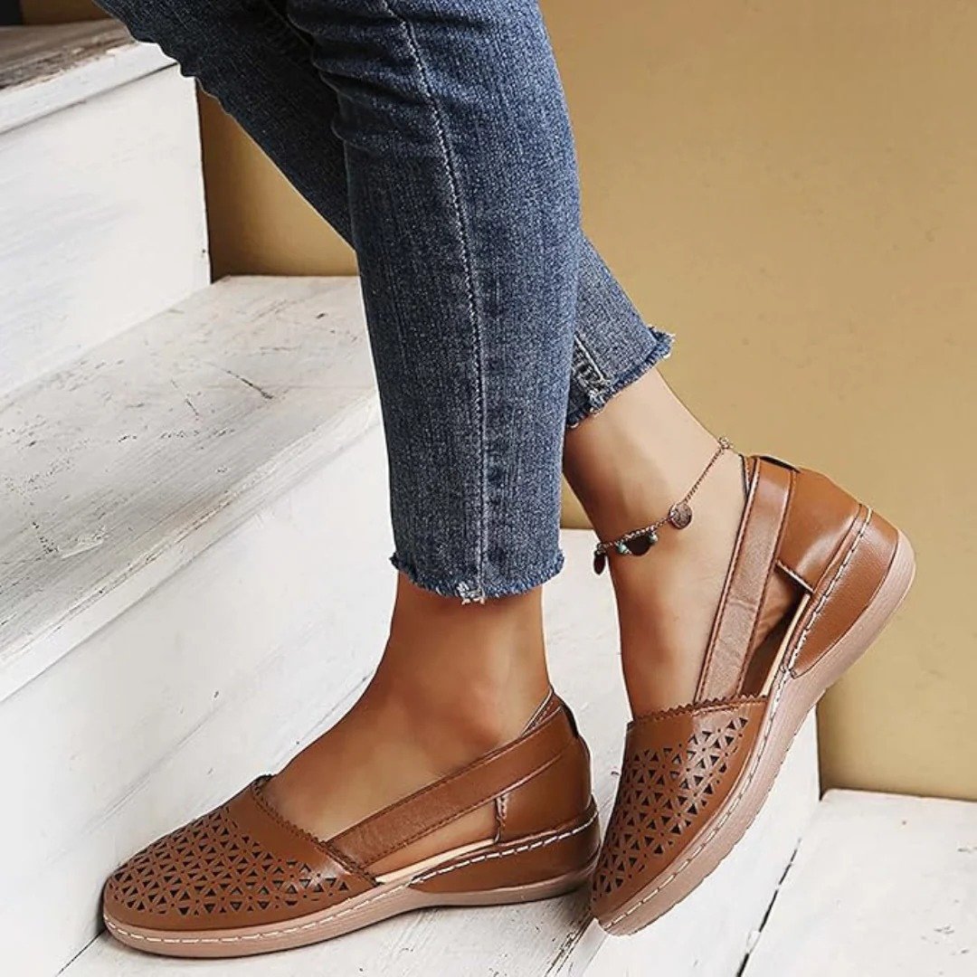 Linda | Damensandalen mit orthopädischer Unterstützung und mit atmungsaktivem Design