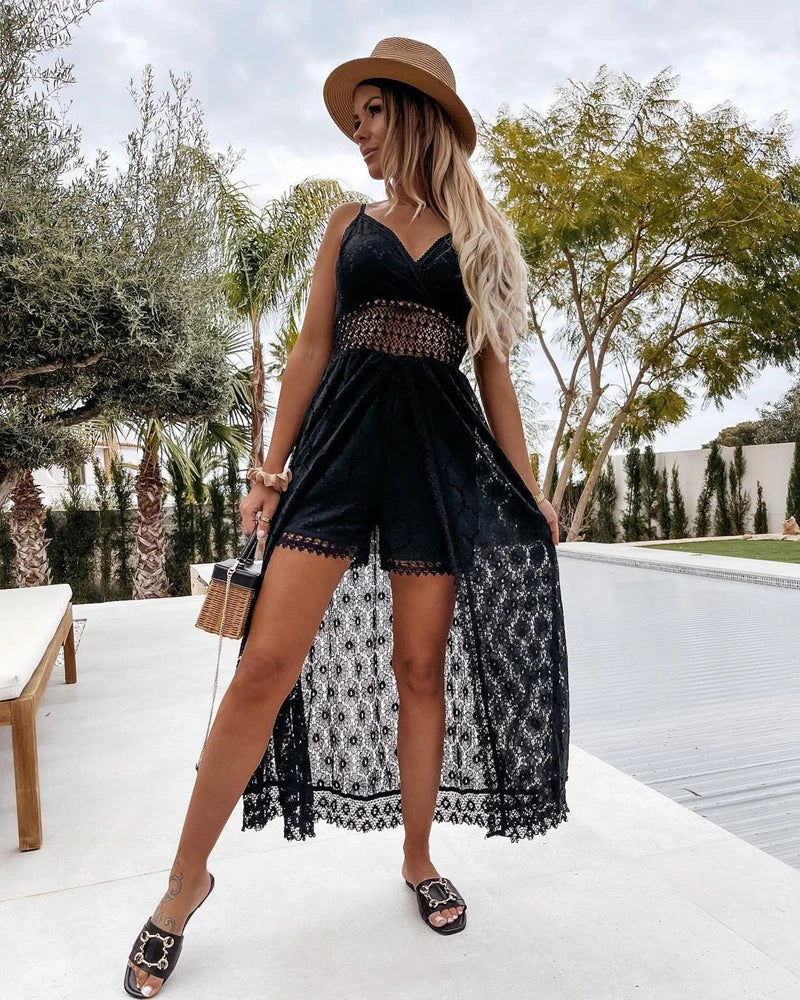 Dolly™ | Jumpsuit mit Print mit Spitze