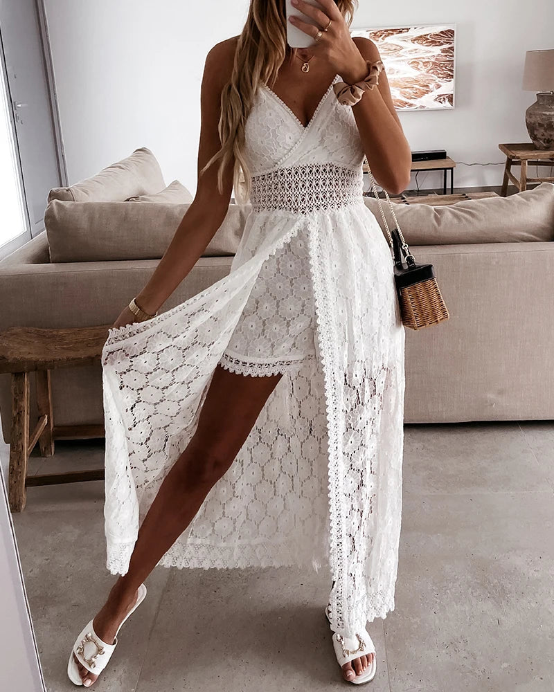 Dolly™ | Jumpsuit mit Print mit Spitze