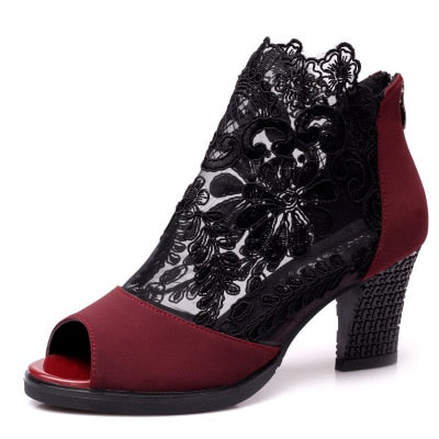 Katie™ | Absatzsandalen aus Mesh
