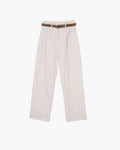 Ava™ | Plissierte Baggy-Hose mit Gürtel