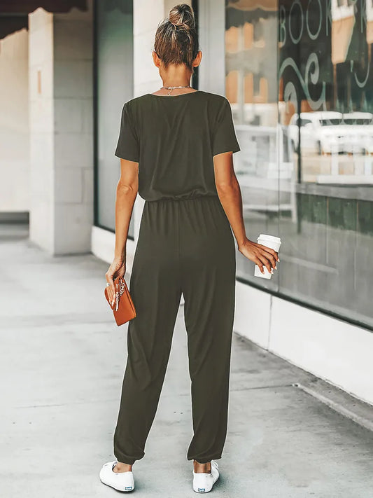 Valerie™ | Jumpsuit mit kurzen Ärmeln