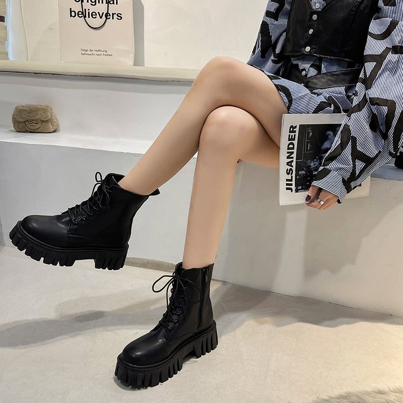 Jetelle™ | Leder-Ankle-Boots