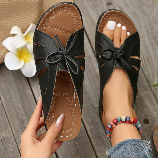 Mirella™ | Keilsandalen mit Knotendetail