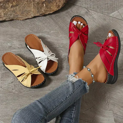 Mirella™ | Keilsandalen mit Knotendetail