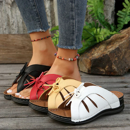 Mirella™ | Keilsandalen mit Knotendetail