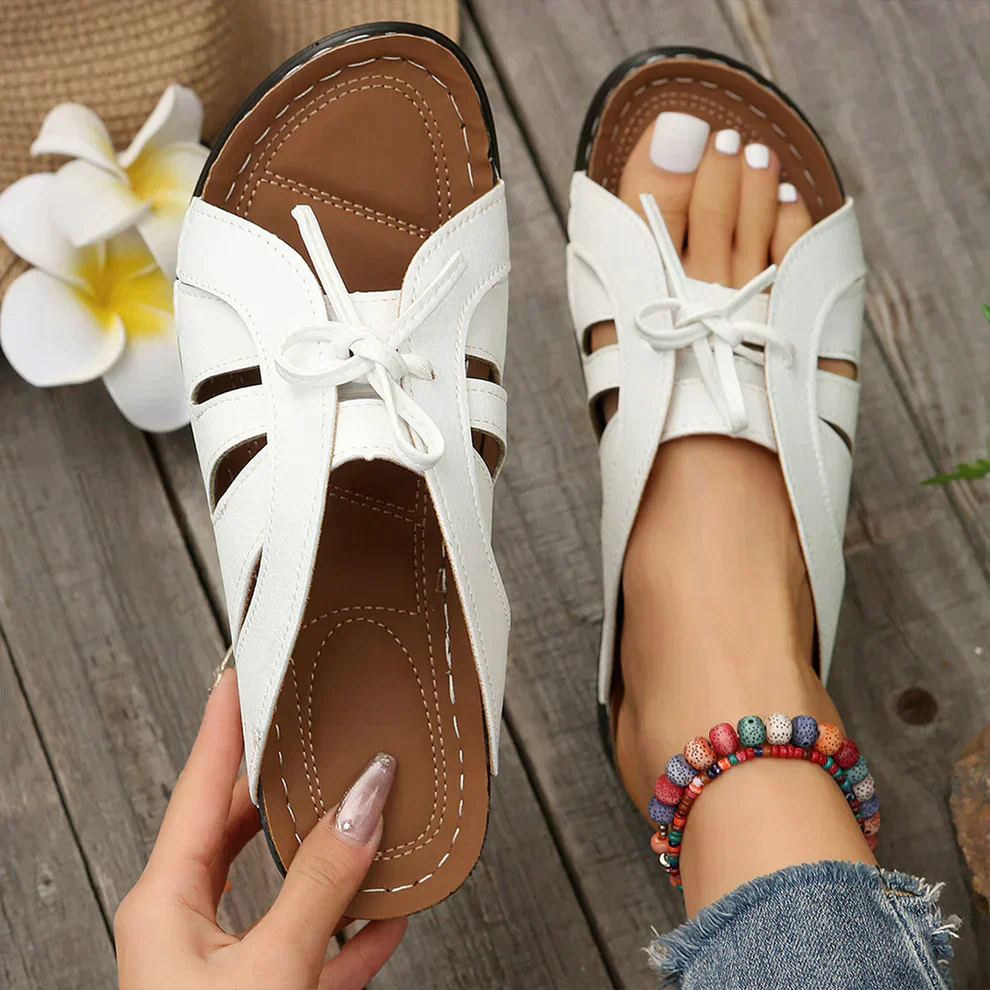 Mirella™ | Keilsandalen mit Knotendetail
