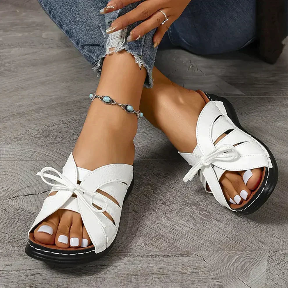 Mirella™ | Keilsandalen mit Knotendetail
