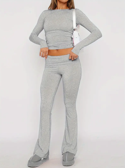 Chaveli™ | Bequemes Zweiteiler-Set mit Flared Hose