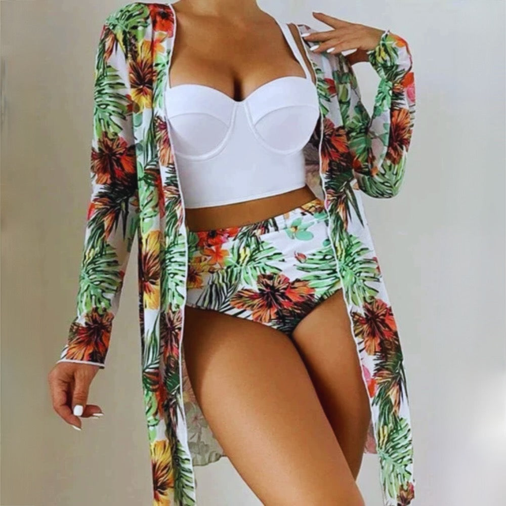 Stefanie™ | Dreiteiliges Damen-Bikini-Set