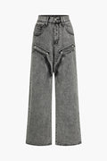 Lara™ | Hose mit weitem Bein und asymmetrischem Detail