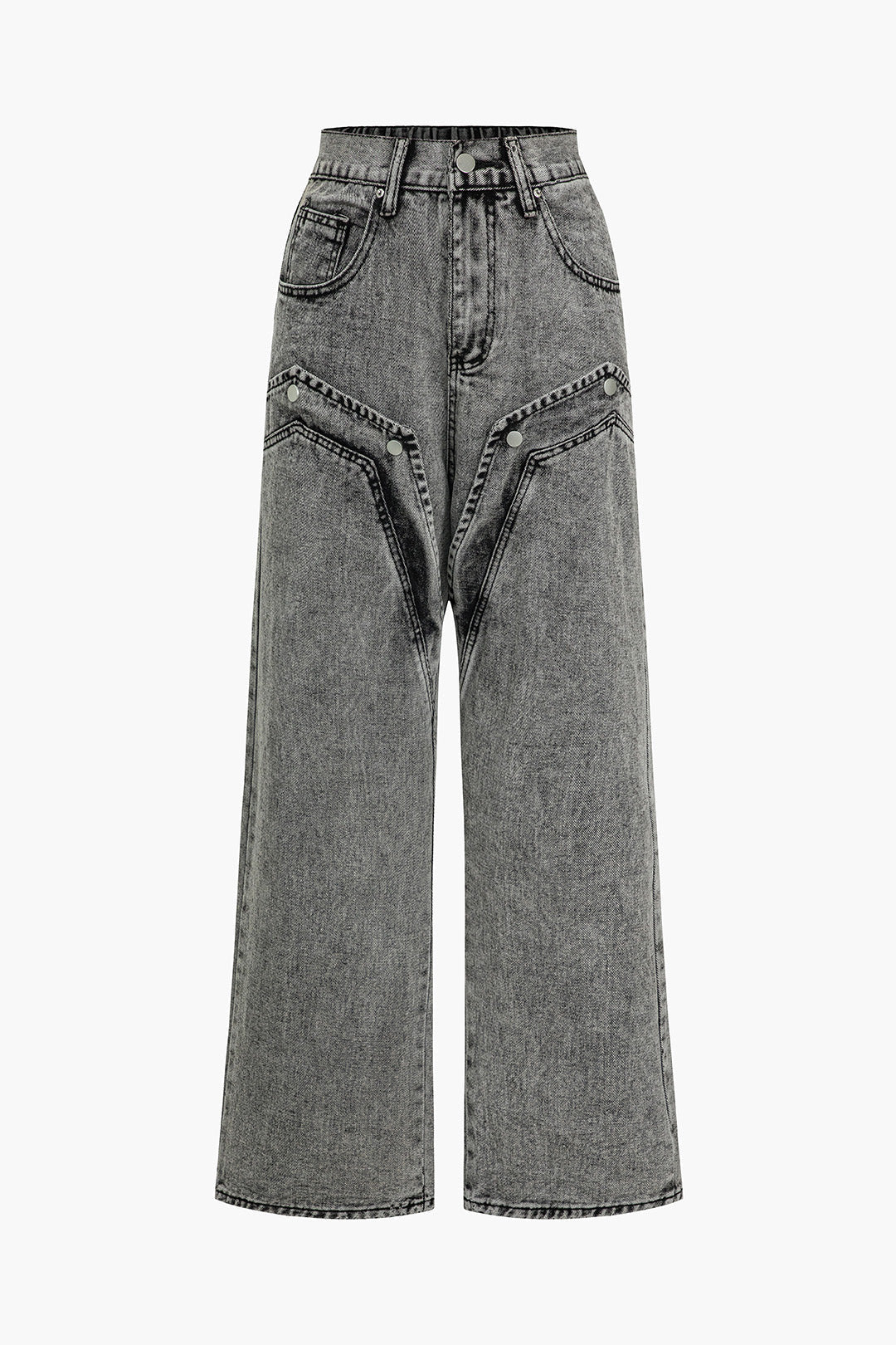 Lara™ | Hose mit weitem Bein und asymmetrischem Detail