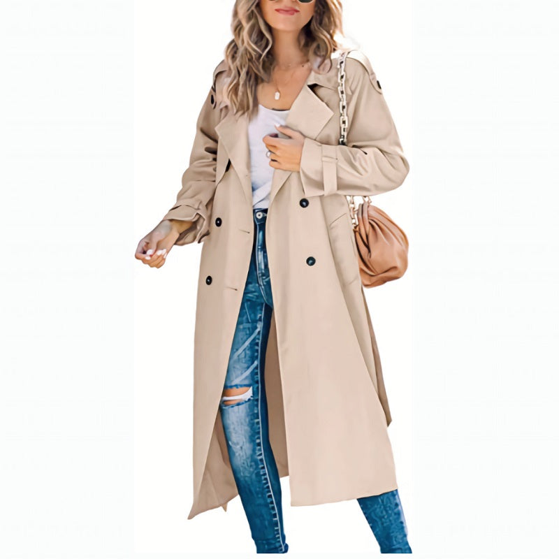 Sara™ | Langer Damen-Trenchcoat