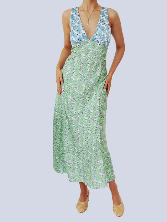 Bernadeth™ | Ärmelloses Strandkleid mit Blumundmuster
