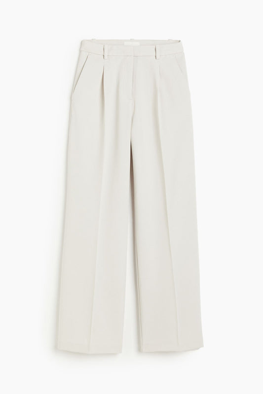 Noemi™ | Hose mit Falten und geradem Bein